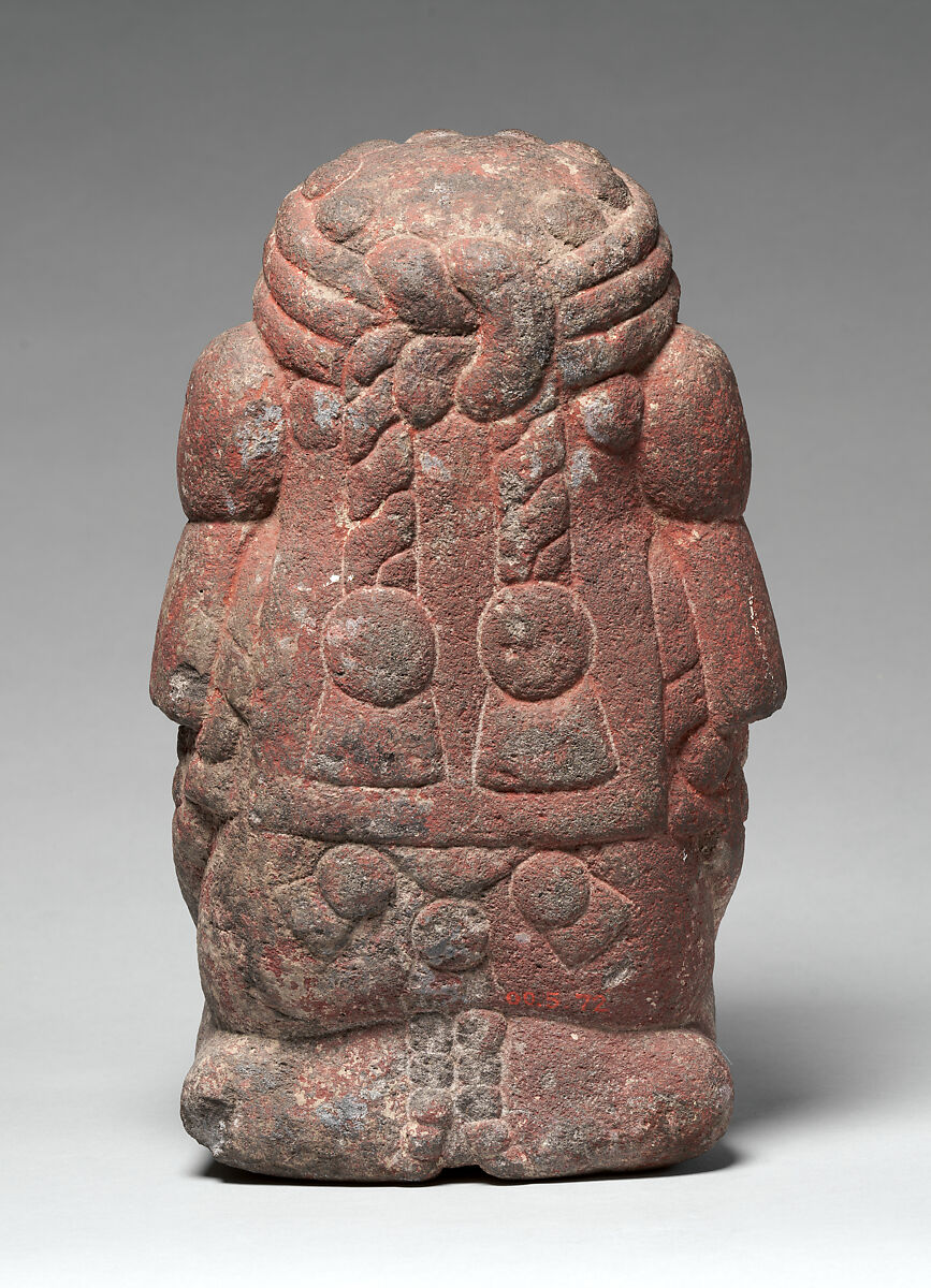 Chalchiuhtlicue, Mexica artist(s), Basalt, pigment, Mexica (Aztec)