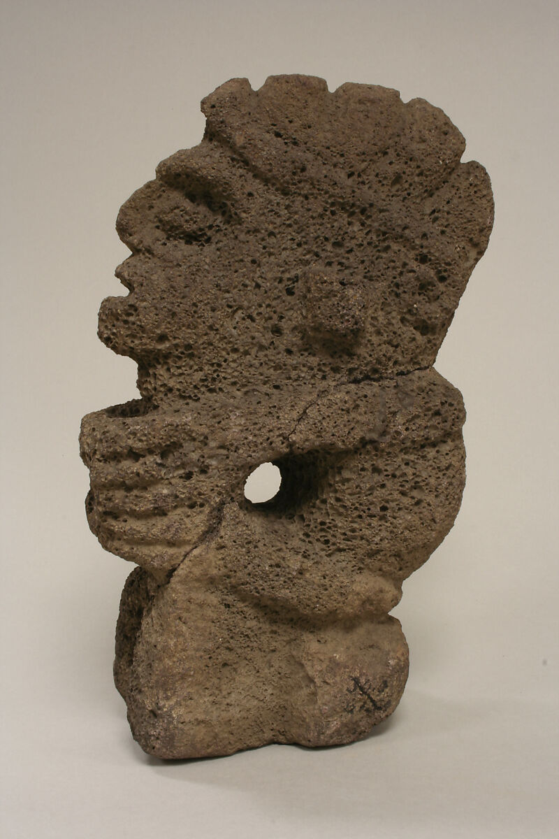 Kneeling Male Figure, Stone, Aztec 