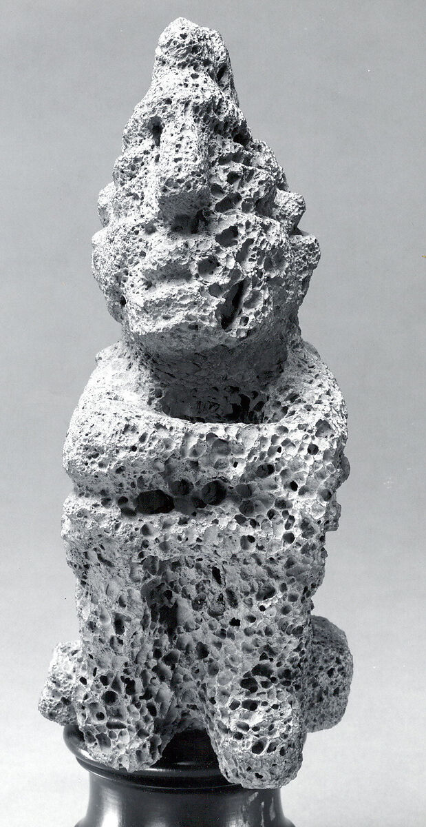Seated Male Figure, Stone, Mexica (Aztec)