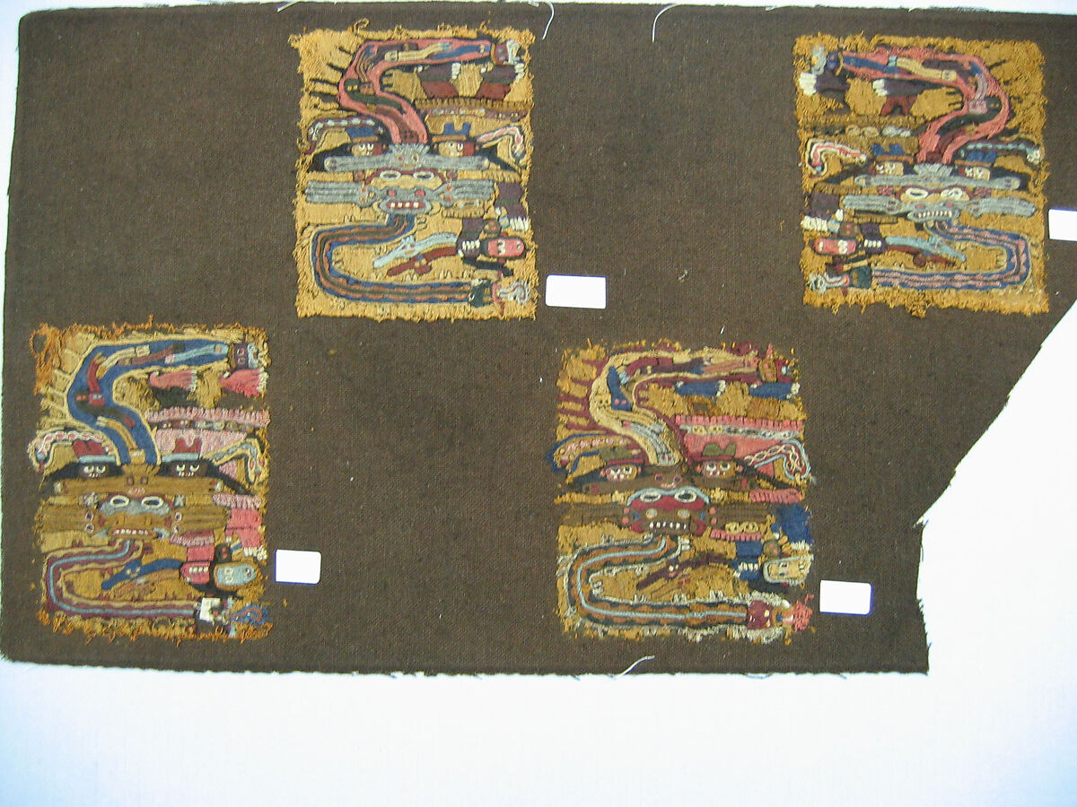 Embroidered Mantle Fragment, Camelid hair, Paracas