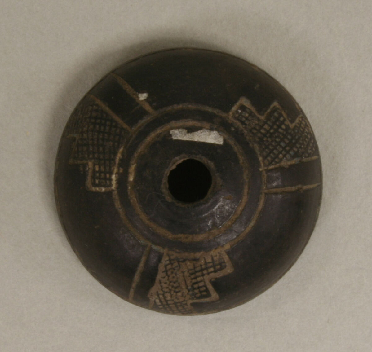 Spindle Whorl, Ceramic, Mexican 