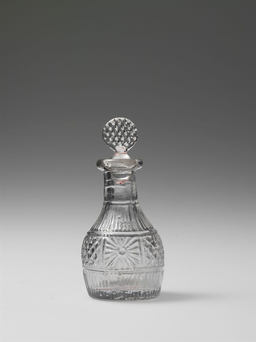 Toy decanter, Boston &amp; Sandwich Glass Company (American, 1825–1888, Sandwich, Massachusetts), Blown-molded glass, American 