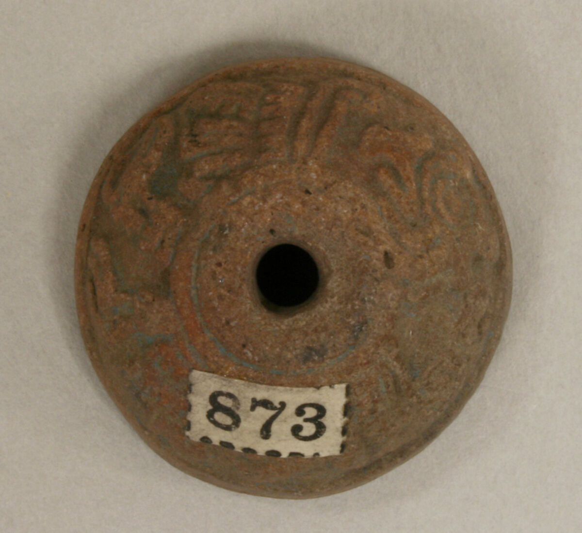 Spindle Whorl, Ceramic, Mexican 
