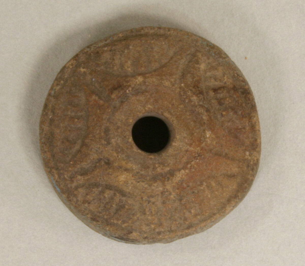 Spindle Whorl, Ceramic, Mexican 