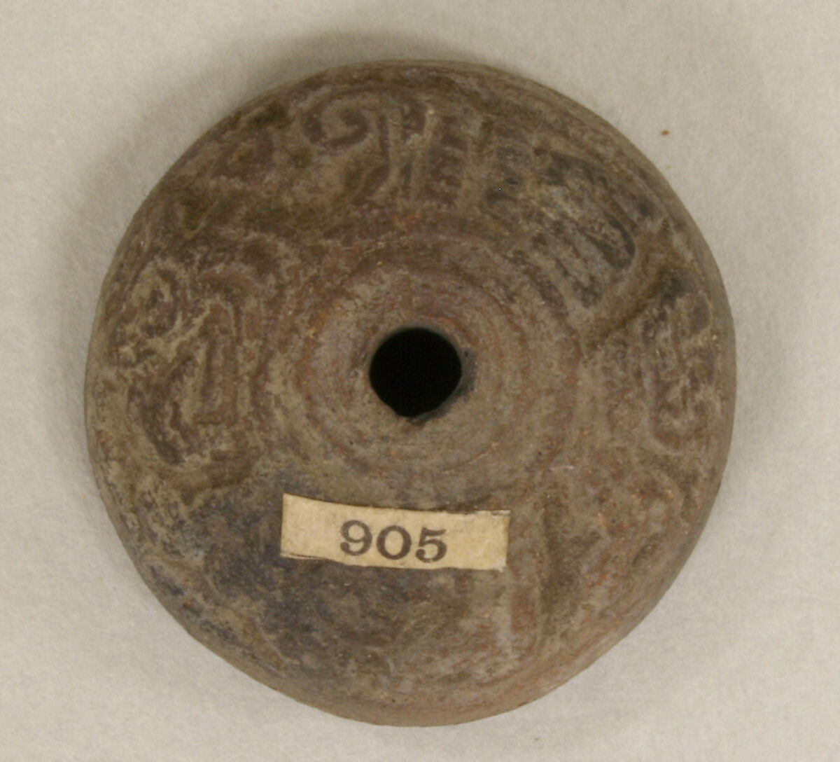 Spindle Whorl, Ceramic, Mexican