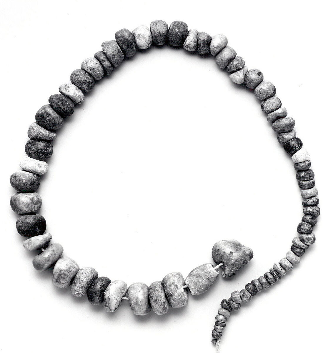 Necklace of stone beads, Stone, Guerrero 