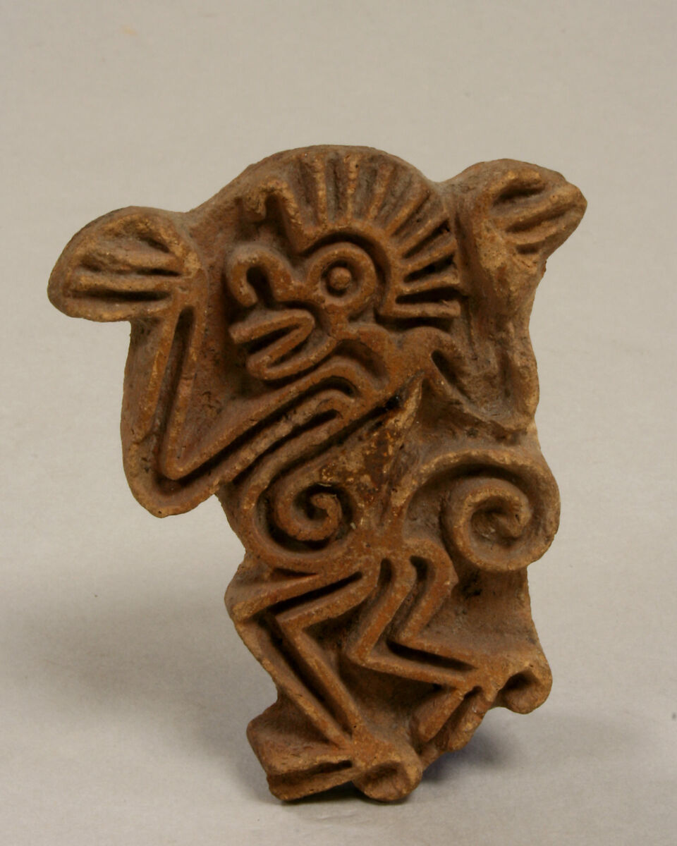 Stamp, Monkey, Ceramic, Aztec 