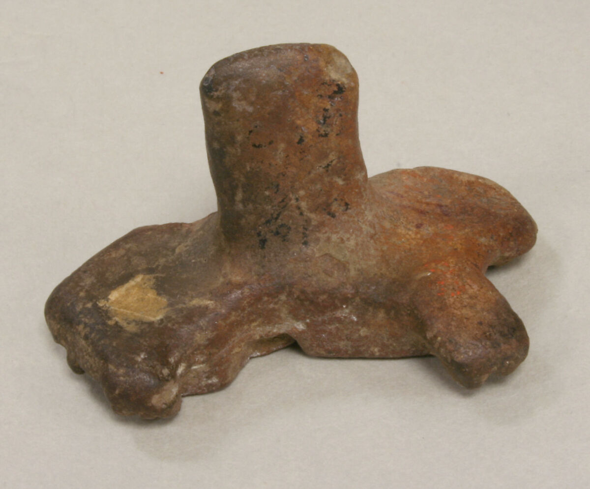 Stamp, Monkey, Ceramic, Mexica (Aztec)