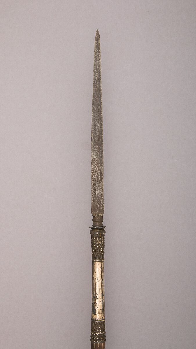 Spear, Wood, silver, Javanese 