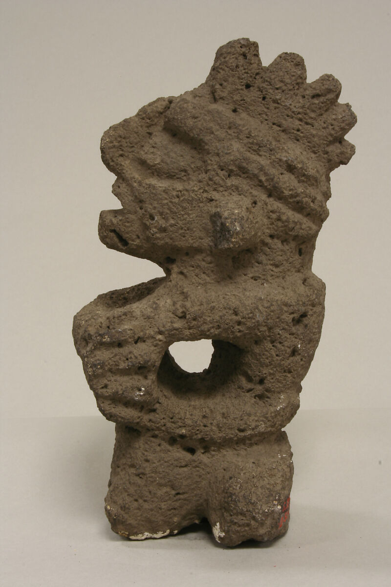 Crested figure (Macuilxochitl), Stone, Mexica (Aztec)