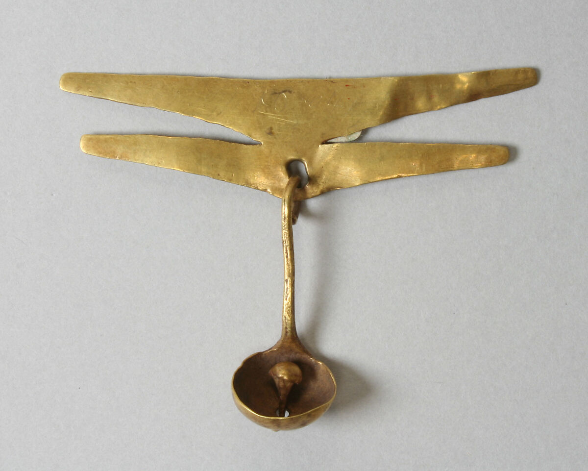 Ornament, Gold (hammered), Quimbaya (?) 