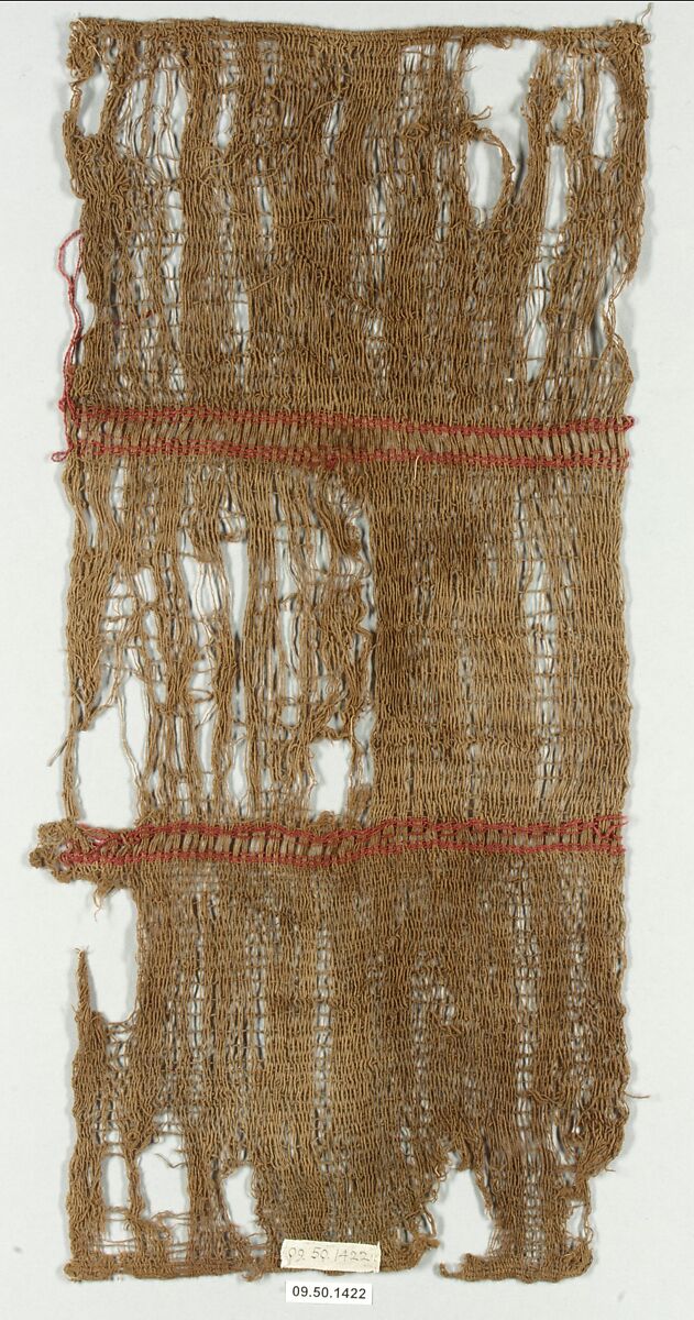 Woven Fragment, Camelid hair, cotton, Peru; central coast (?) 