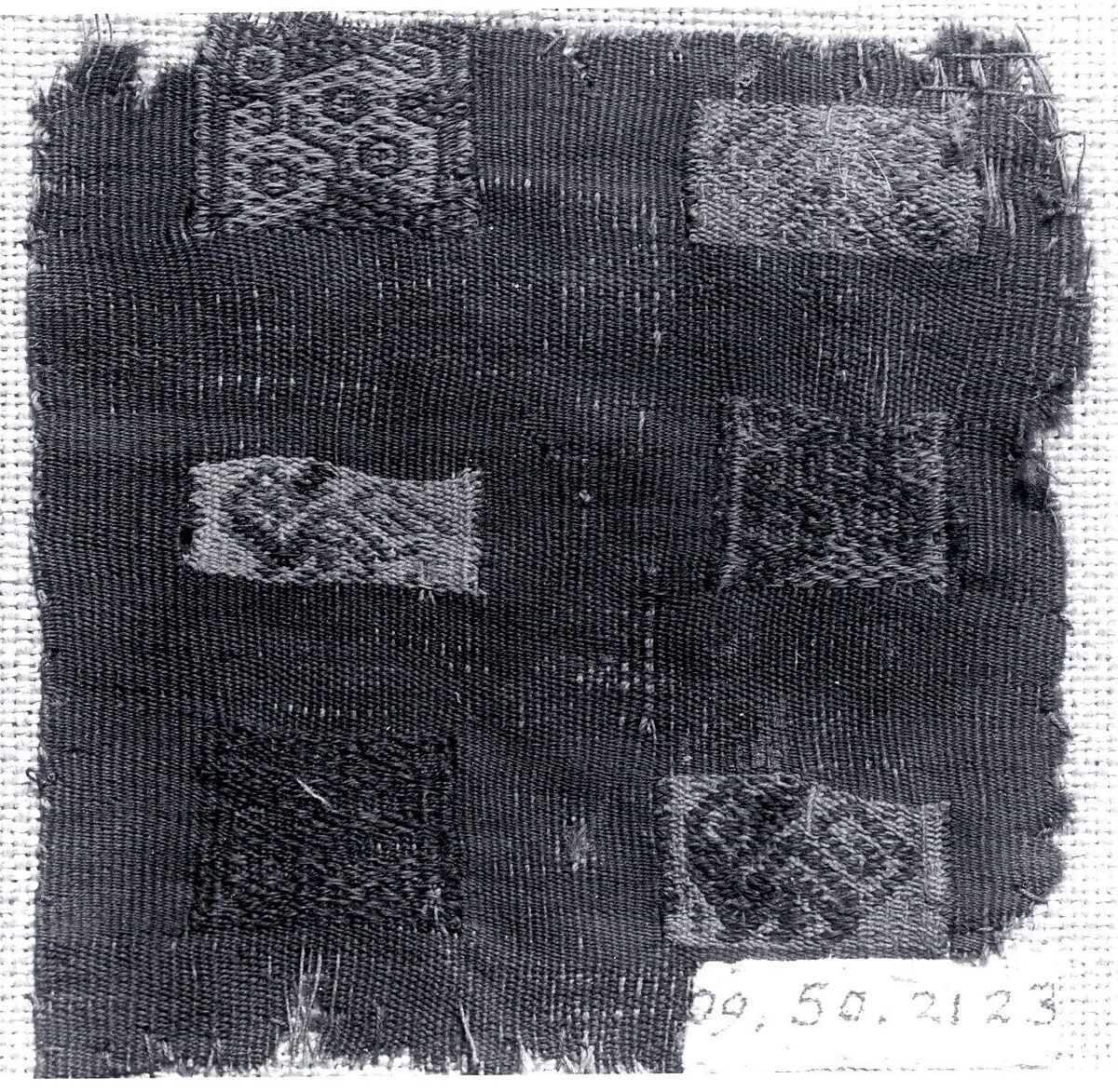 Tapestry Fragment, Camelid hair, cotton, Peru; south coast 