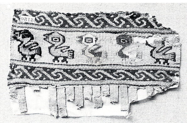 Tapestry Fragment, Camelid hair, cotton, Peru; central coast (?) 