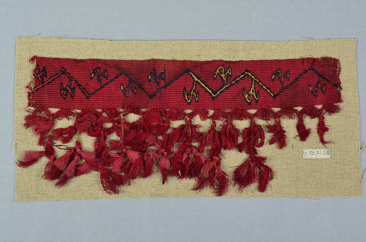 Tapestry Fragment, Camelid hair, Chimú 