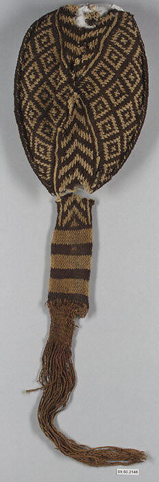 Cap (fragment), Camelid hair, Peru; central coast (?)