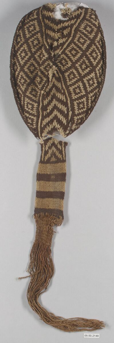 Cap (fragment), Camelid hair, Peru; central coast (?) 