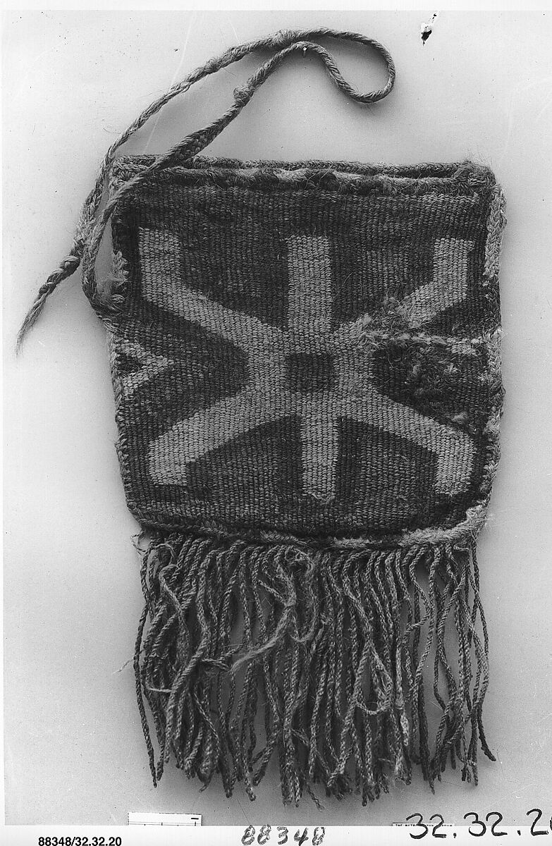 Fringed Bag, Camelid hair, Nasca