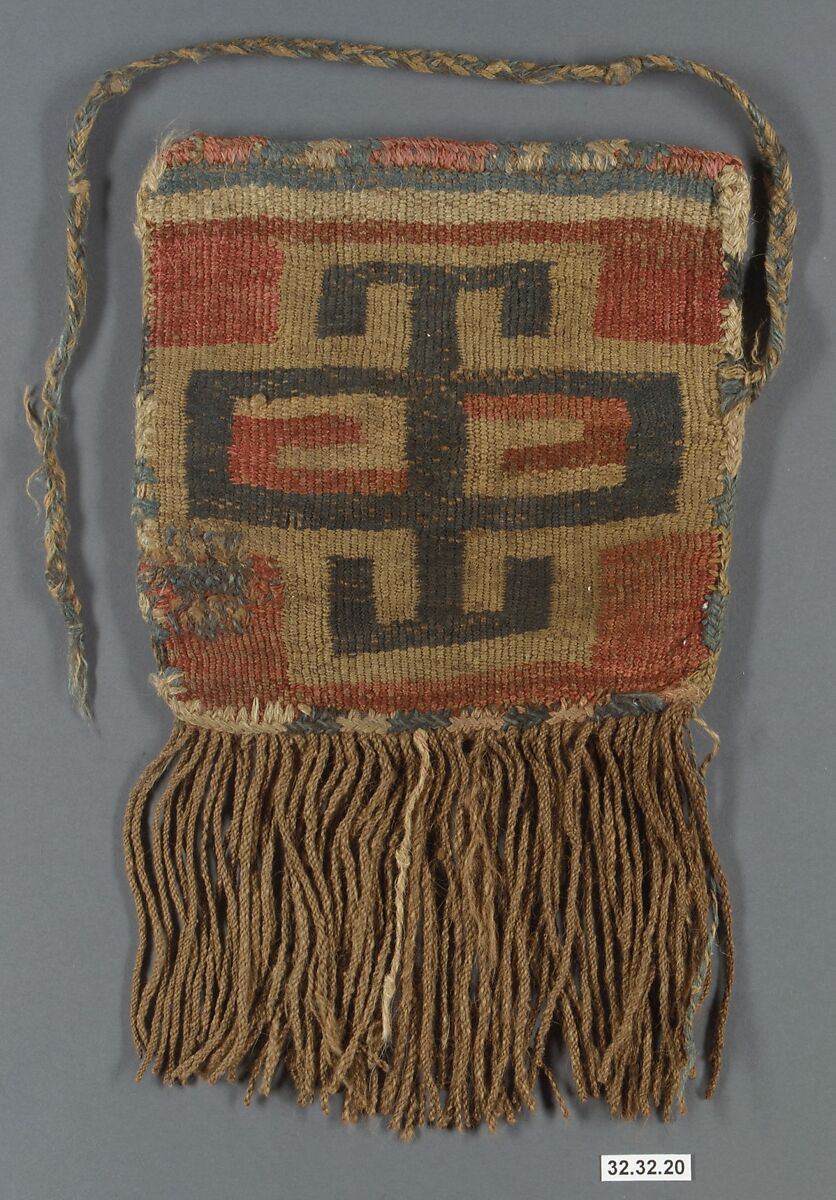 Fringed Bag, Camelid hair, Nasca 