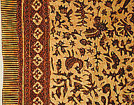 Headcloth (Ikat Bjoer), Cotton, Javanese
