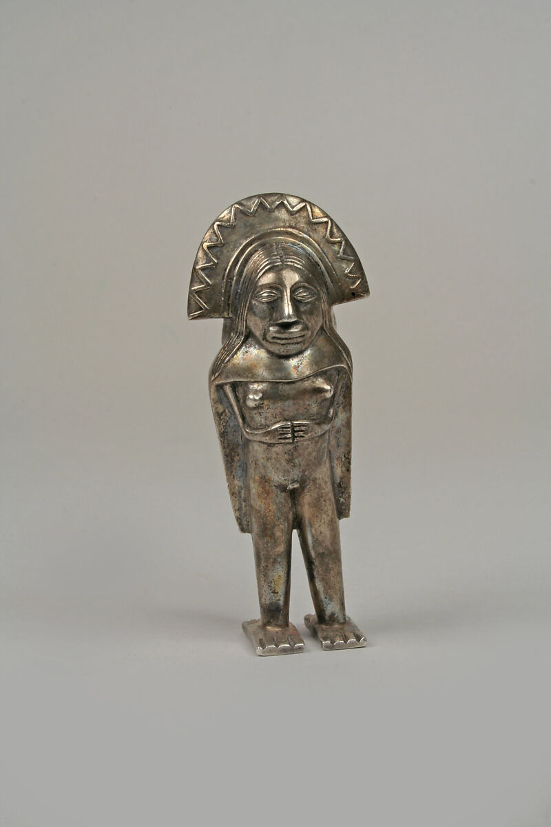 Janus figure, Silver (cast), Colonial (?)