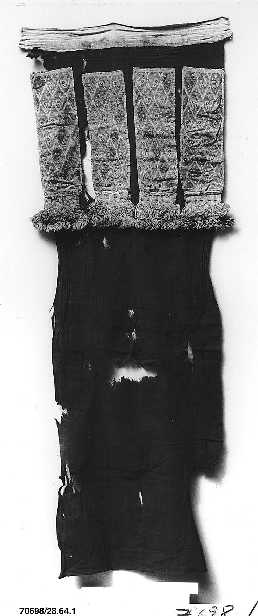 Tapestry Loincloth Fragment, Camelid hair, cotton, Peru; central coast (?) 