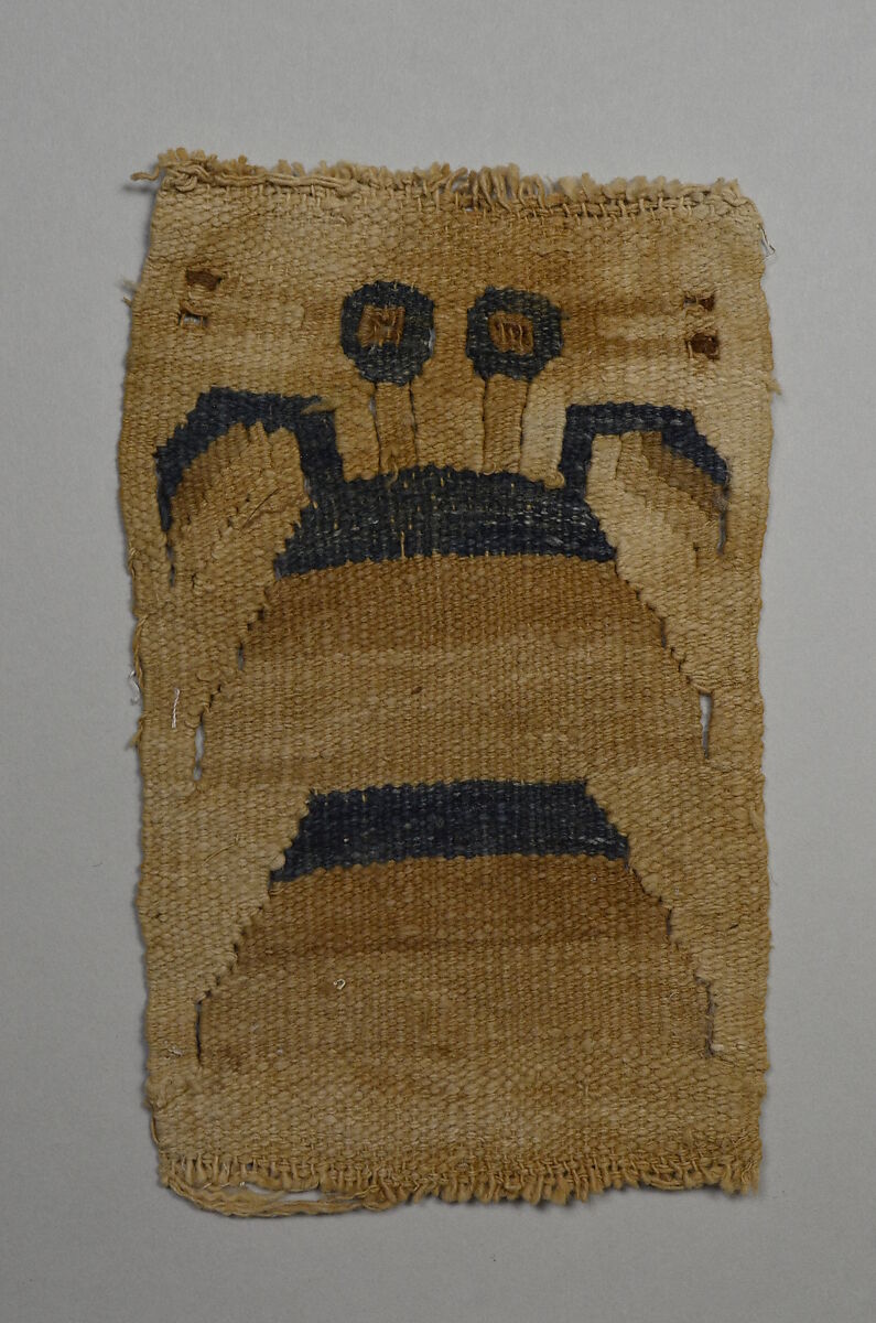 Tapestry Fragment, Camelid hair, cotton, Lambayeque (Sicán) 