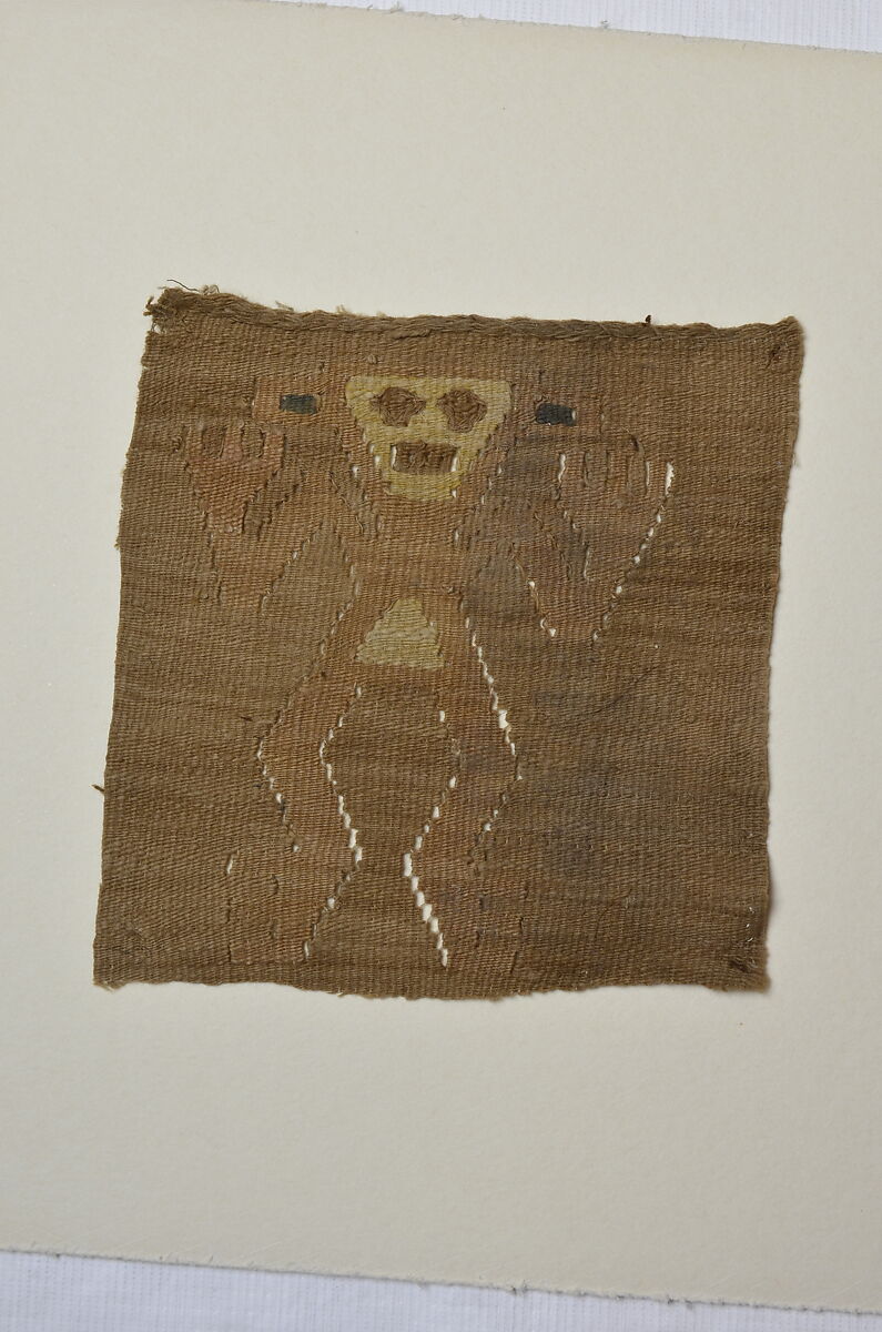 Tapestry Fragment with Figure, Cotton, Central Coast 