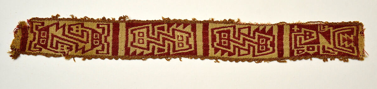 Band Fragment, Camelid hair, Recuay 