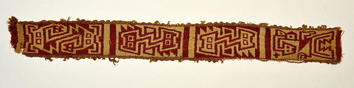 Band Fragment, Camelid hair, Recuay