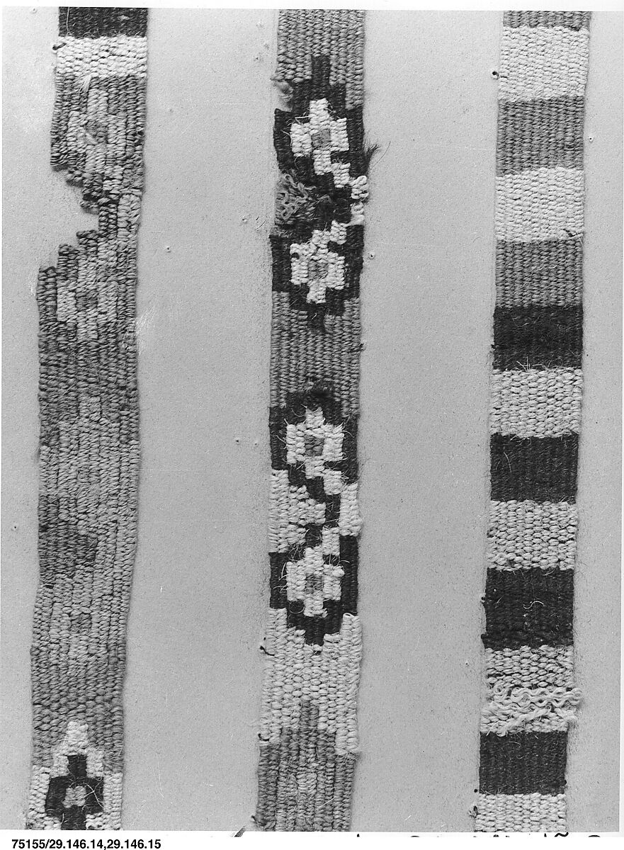 Band Fragment, Camelid hair, Nasca