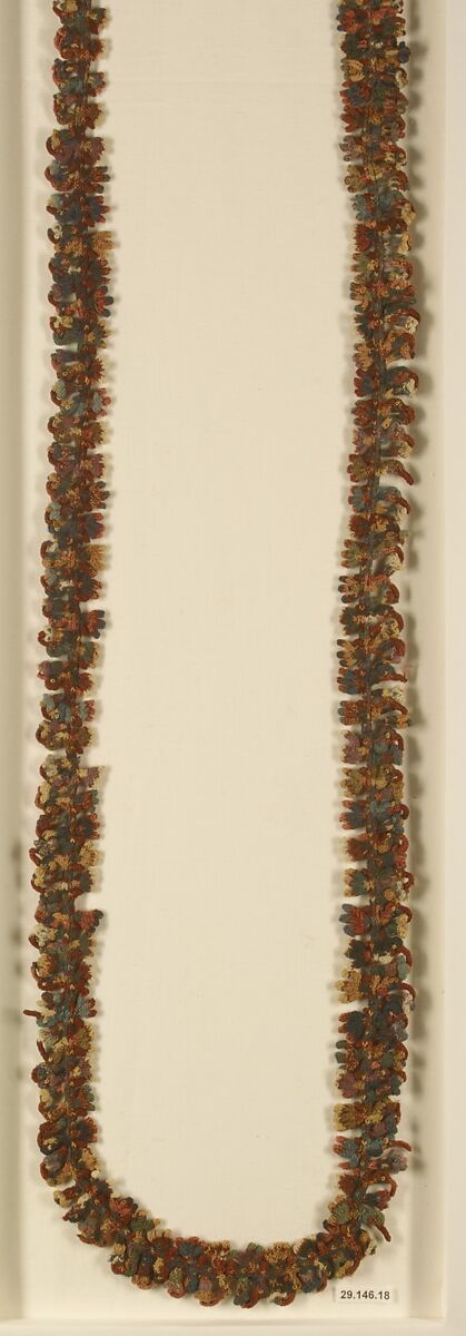 Border Fragment, Camelid hair, Nasca