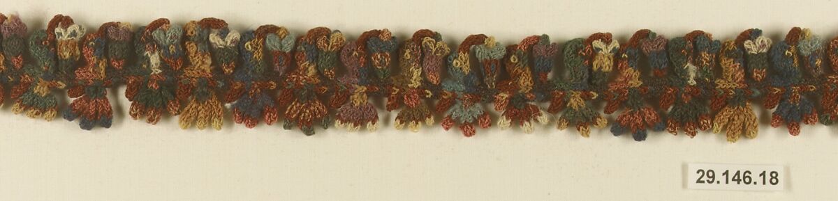 Border Fragment, Camelid hair, Nasca