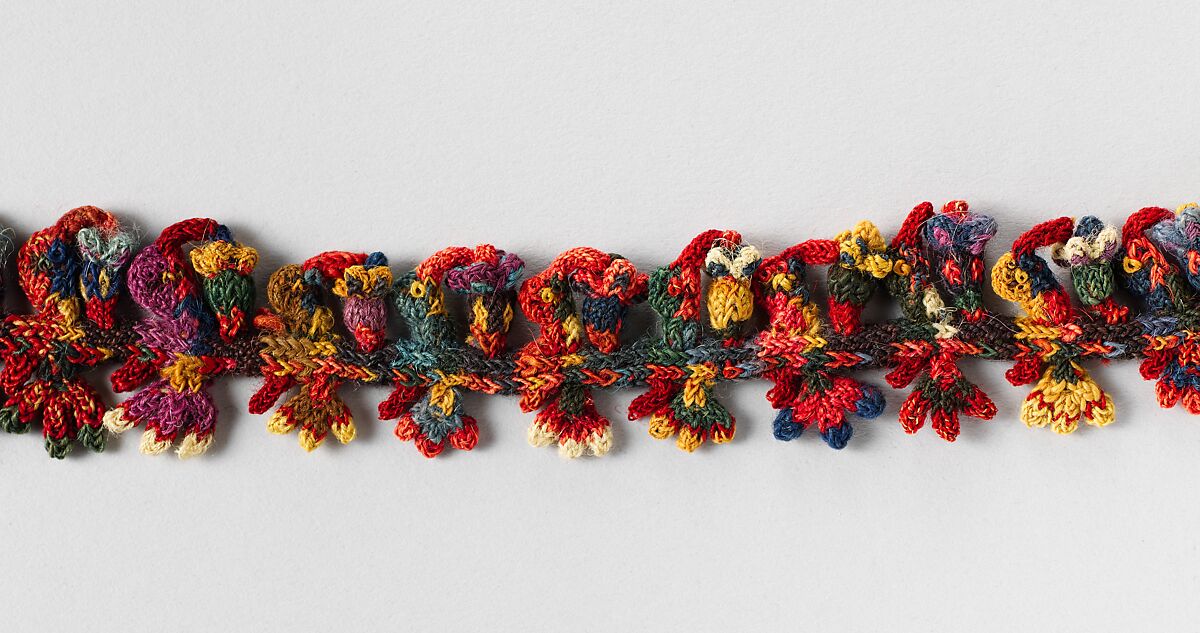 Border Fragment, Camelid hair, Nasca 