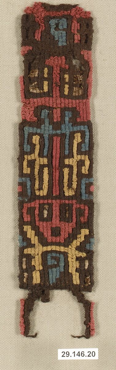 Band Fragment, Camelid hair, Nasca 