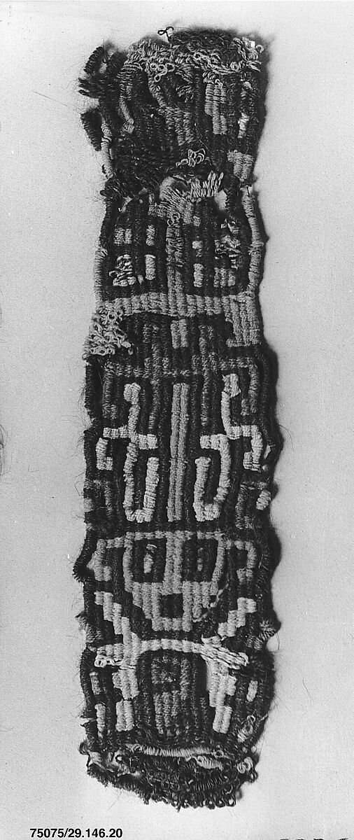 Band Fragment, Camelid hair, Nasca