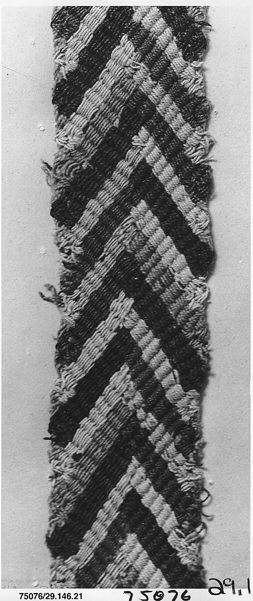 Band Fragment, Camelid hair, Nasca
