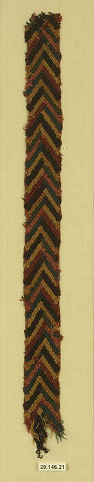 Band Fragment, Camelid hair, Nasca 