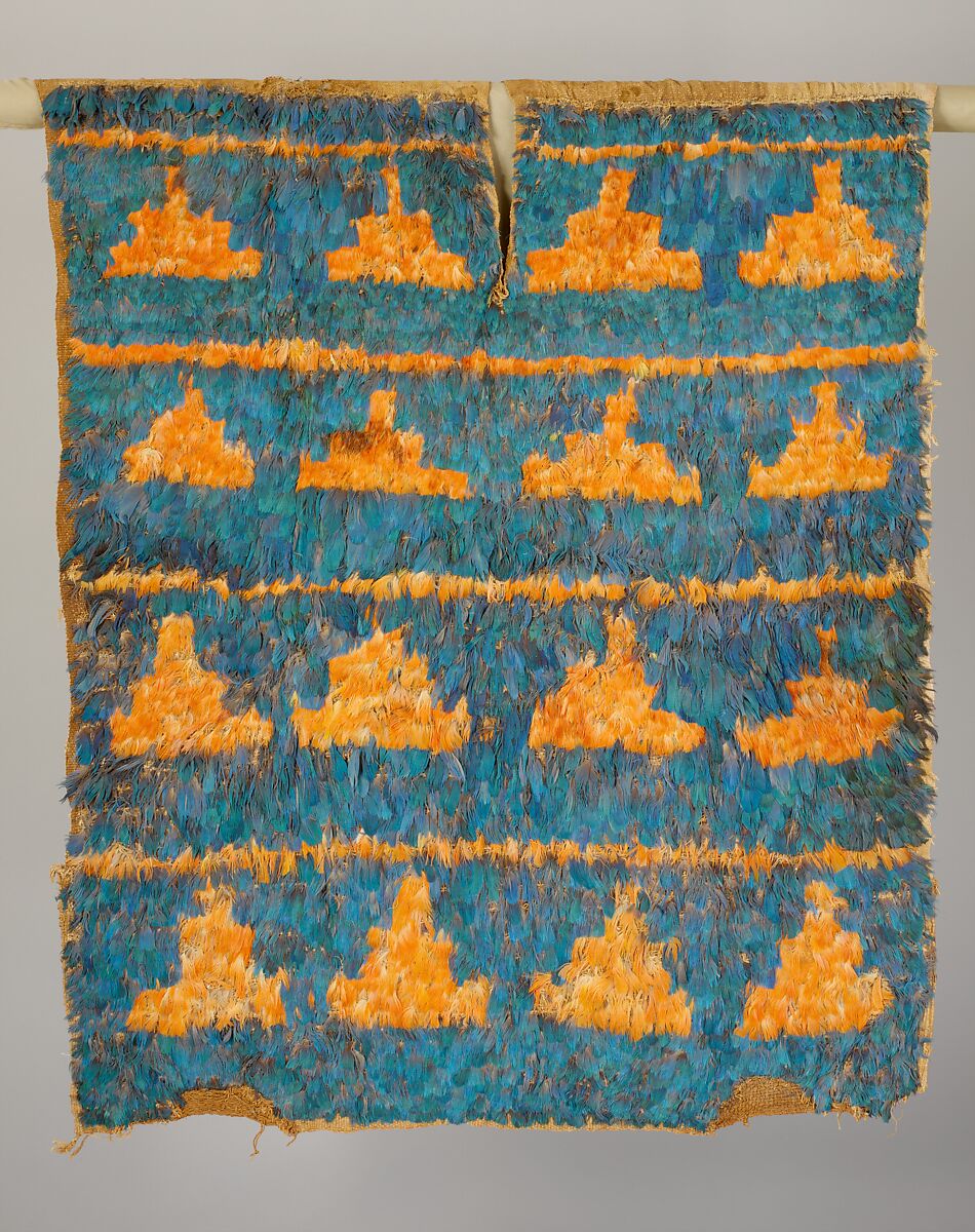 Feathered Tunic, Chimú artist(s), Cotton, feathers, Chimú