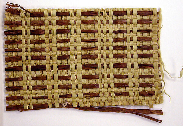 Panel Fragment, Raffia palm fiber, Democratic Republic of Congo 