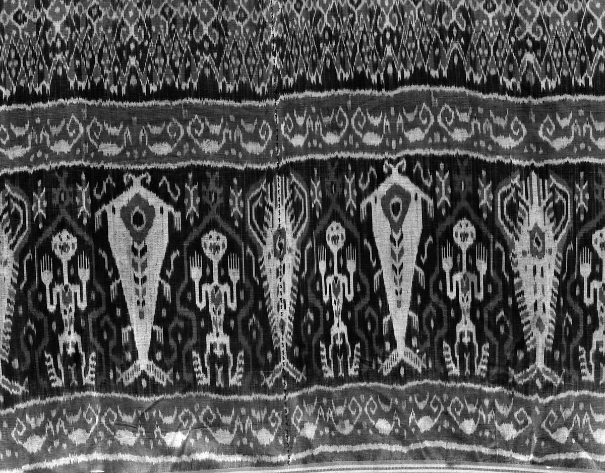 Man's Shoulder or Hip Cloth (Hinggi), Cotton, Sumba