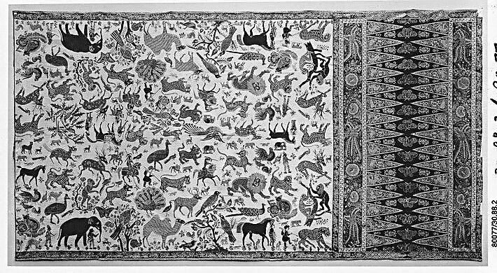 Sarong (Kain Lepas), Cotton, paint, Javanese