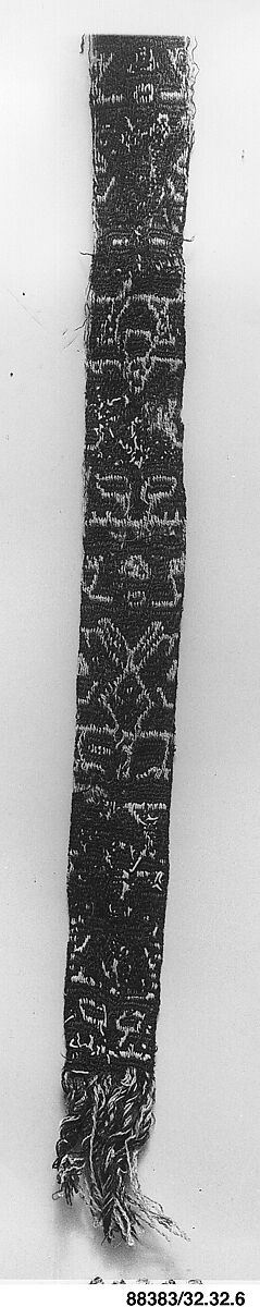 Sash Fragment, Camelid hair, Nasca