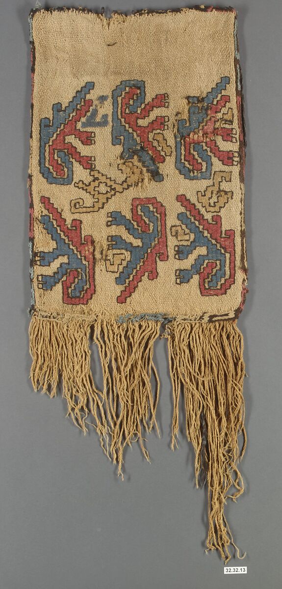 Fringed Bag, Camelid hair, Nasca 