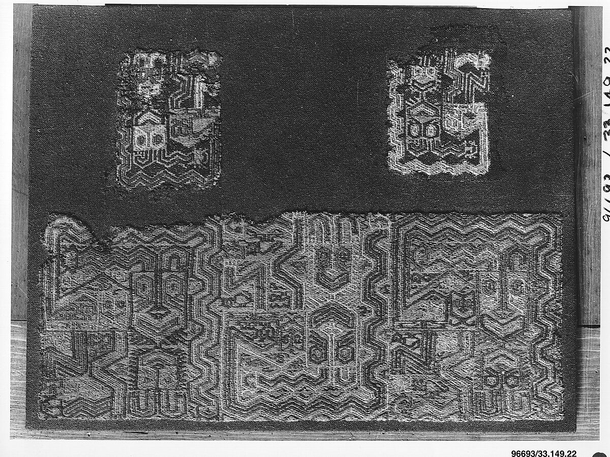 Embroidered Border Fragment, Camelid hair, Paracas