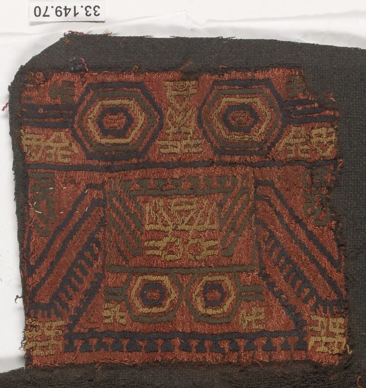 Embroidered Fragment, Camelid hair, Paracas 