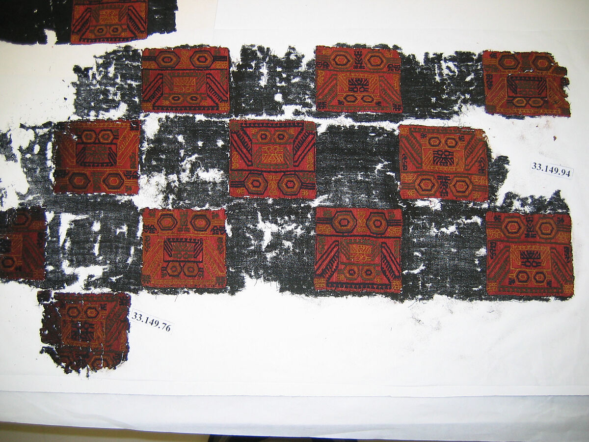 Embroidered Fragment, Camelid hair, Paracas