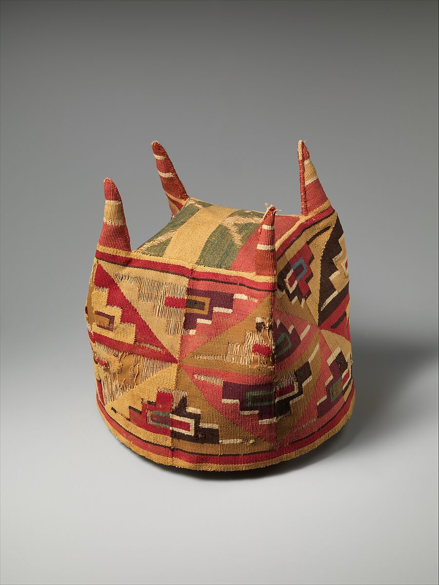 Four-Cornered Hat, Camelid hair, cotton, Wari