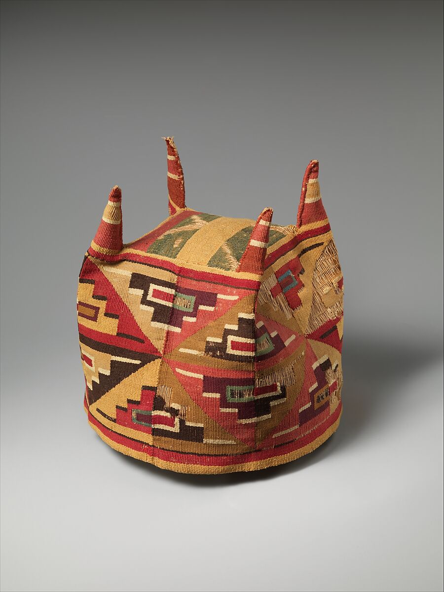 Four-Cornered Hat, Camelid hair, cotton, Wari