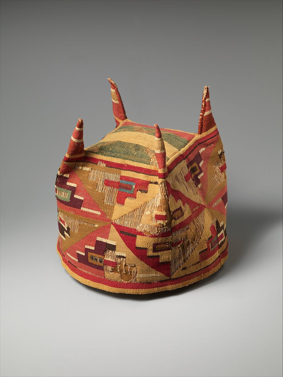 Four-Cornered Hat, Camelid hair, cotton, Wari